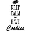 Stickers muraux 'Keep Calm' - Sticker Keep calm and have cookies - ambiance-sticker.com