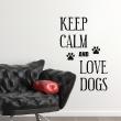 Stickers muraux 'Keep Calm' - Sticker Aimez les chiens - ambiance-sticker.com